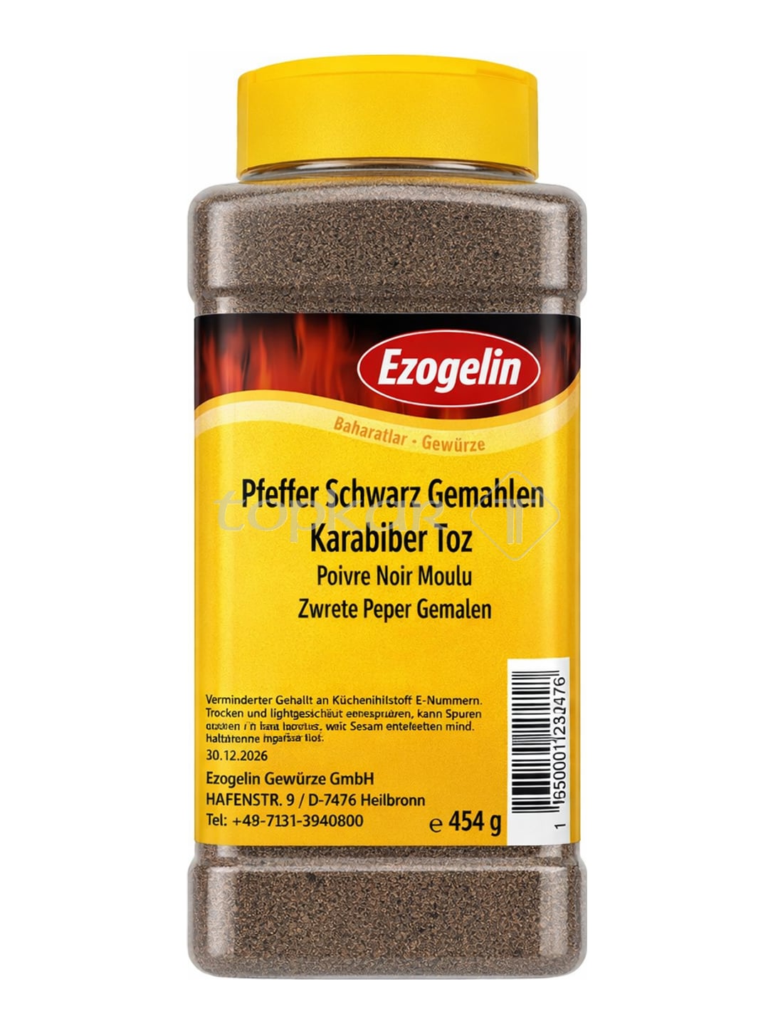 Ezogelin Schwarzer Pfeffer Gemahlen 450g – Karabiber Toz gemahlener schwarzer Pfeffer