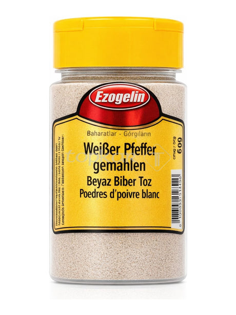 Ezogelin Weißer Pfeffer gemahlen 80g – Beyaz Biber Toz weißer Pfeffer