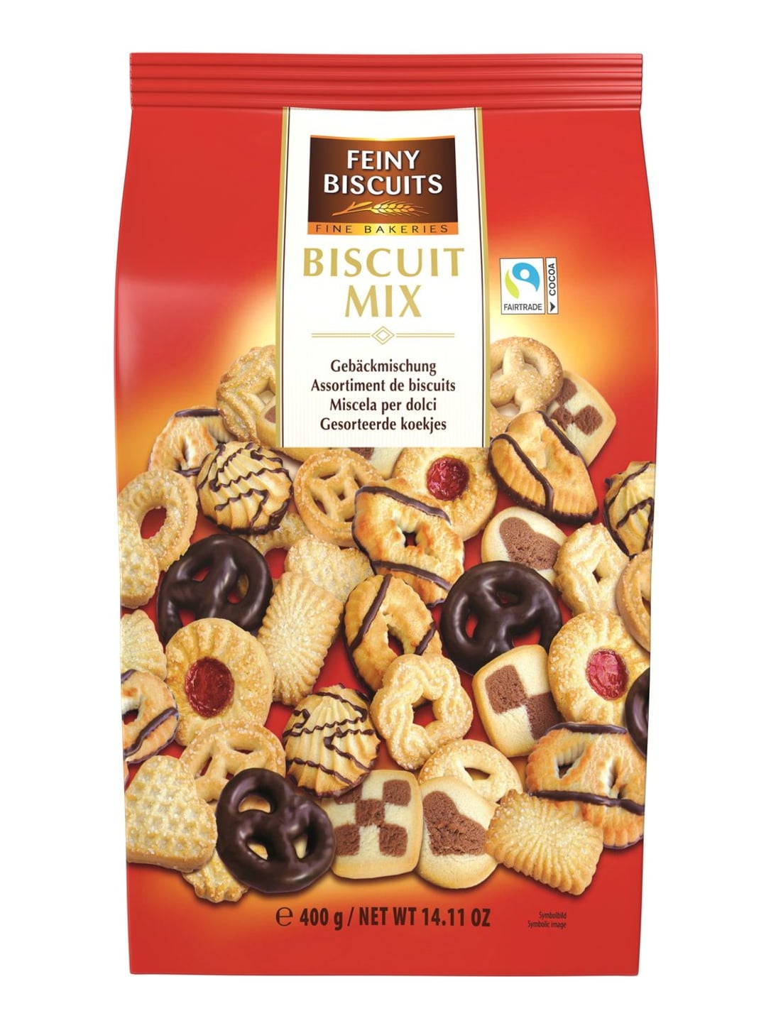 Feiny Biscuits Gebäckmischung 400g – feines Keksgebäck mit Zartbitterschokolade