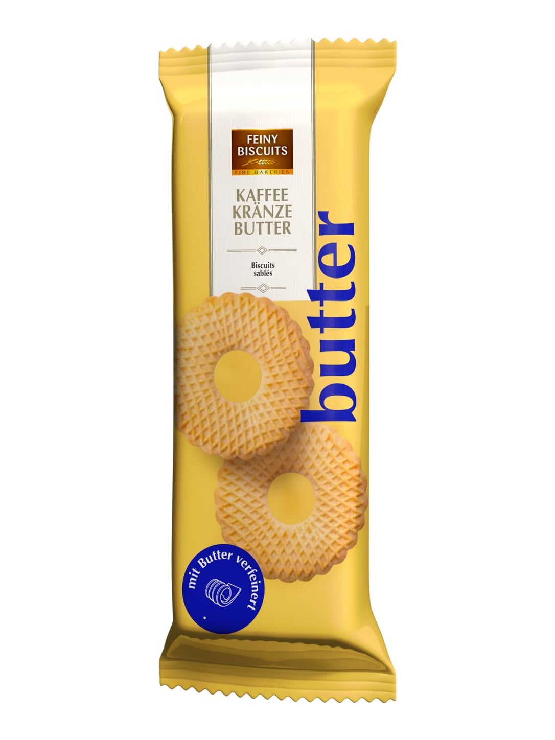 Feiny Biscuits Kaffeekränze Butter 150g – Buttergebäck Mürbteig Kranzform