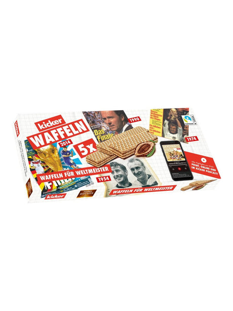 Feiny Biscuits Kicker Waffeln mit Kakaocreme 225g – Waffelriegel Schokocreme