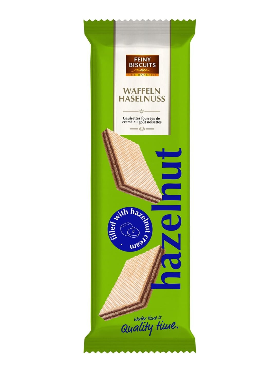 Feiny Biscuits Waffeln Haselnuss 125g – knusprige Haselnusswaffeln