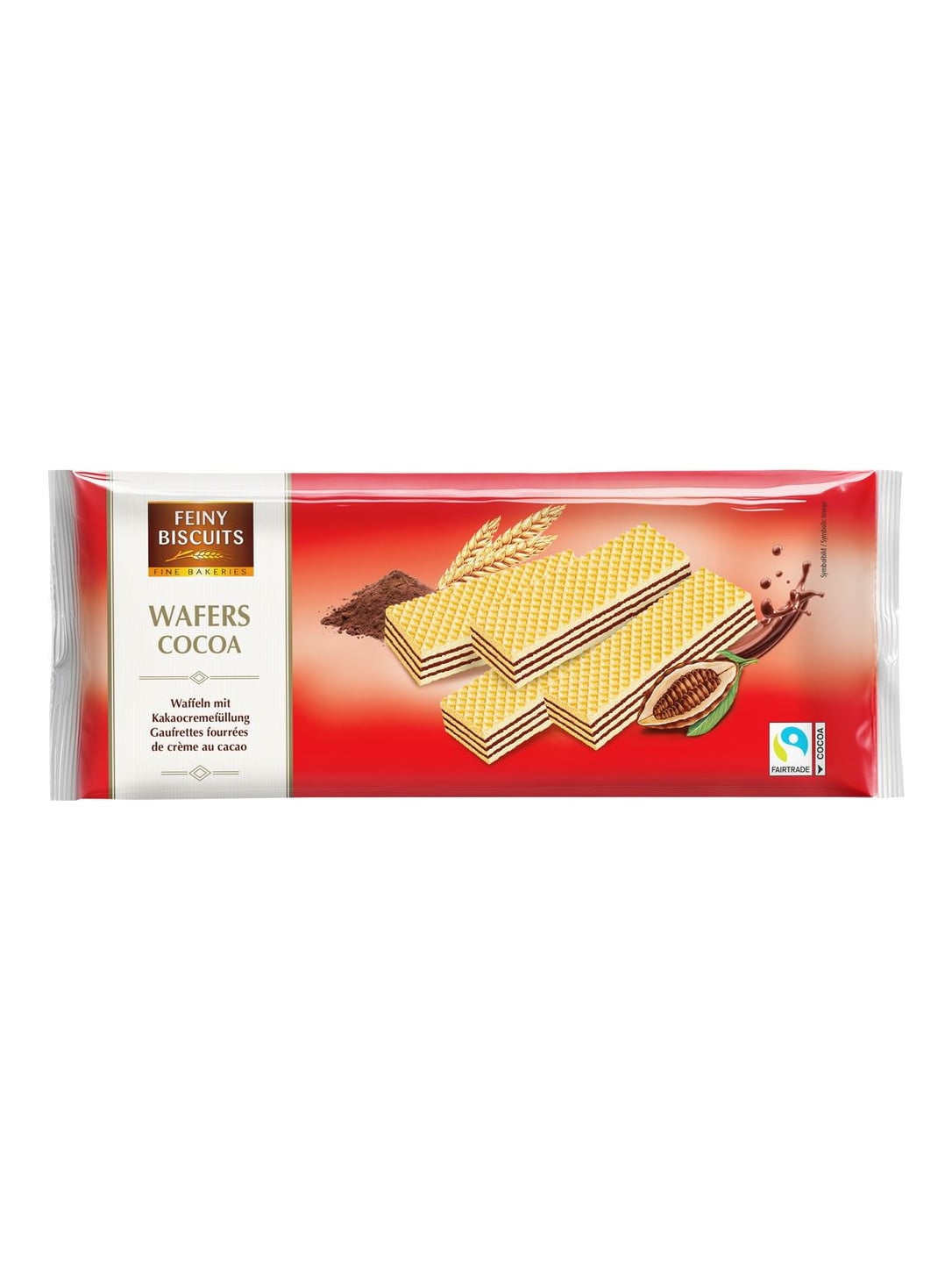 Feiny Biscuits Waffeln mit Kakaocremefüllung 250g – knusprige Kakaowaffeln