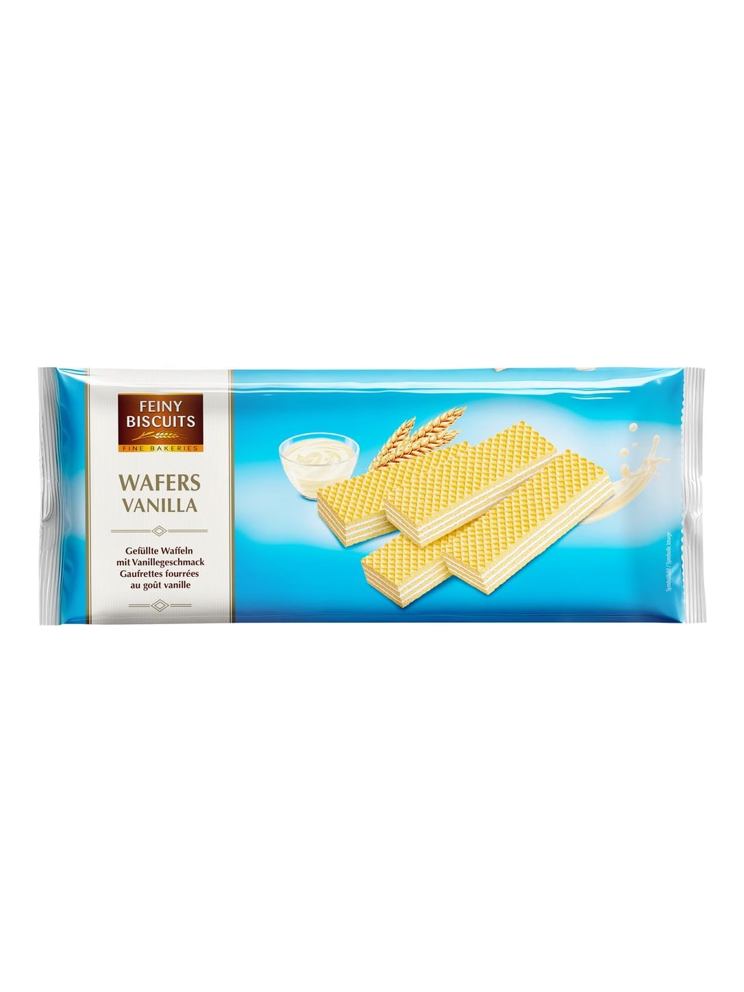 Feiny Biscuits Waffeln mit Vanillecremefüllung 250g – knusprige Vanillewaffeln
