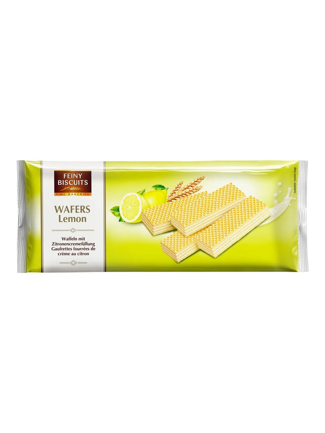 Feiny Biscuits Waffeln mit Zitronencremefüllung 250g – knusprige Zitronenwaffeln