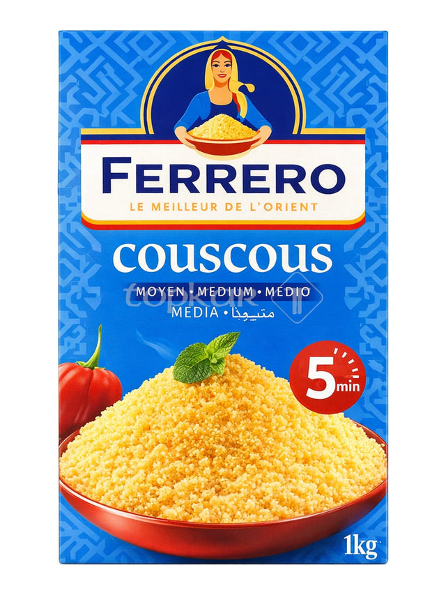 Ferrero Couscous Mittel 1 kg – Couscous Moyen Hartweizengrieß