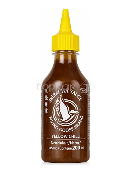 Flying Goose Brand Sriracha Sauce Yellow Chilli 200 ml – gelbe Chilisauce Sriracha