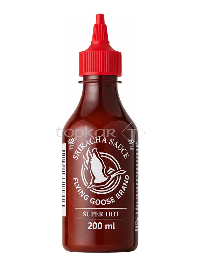 Flying Goose Brand Sriracha Sauce Super Hot 200 ml – scharfe thailändische Chilisauce