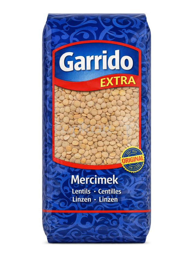 Garrido Grüne Linsen 1 kg – Yeşil Mercimek große grüne Tellerlinsen 6mm
