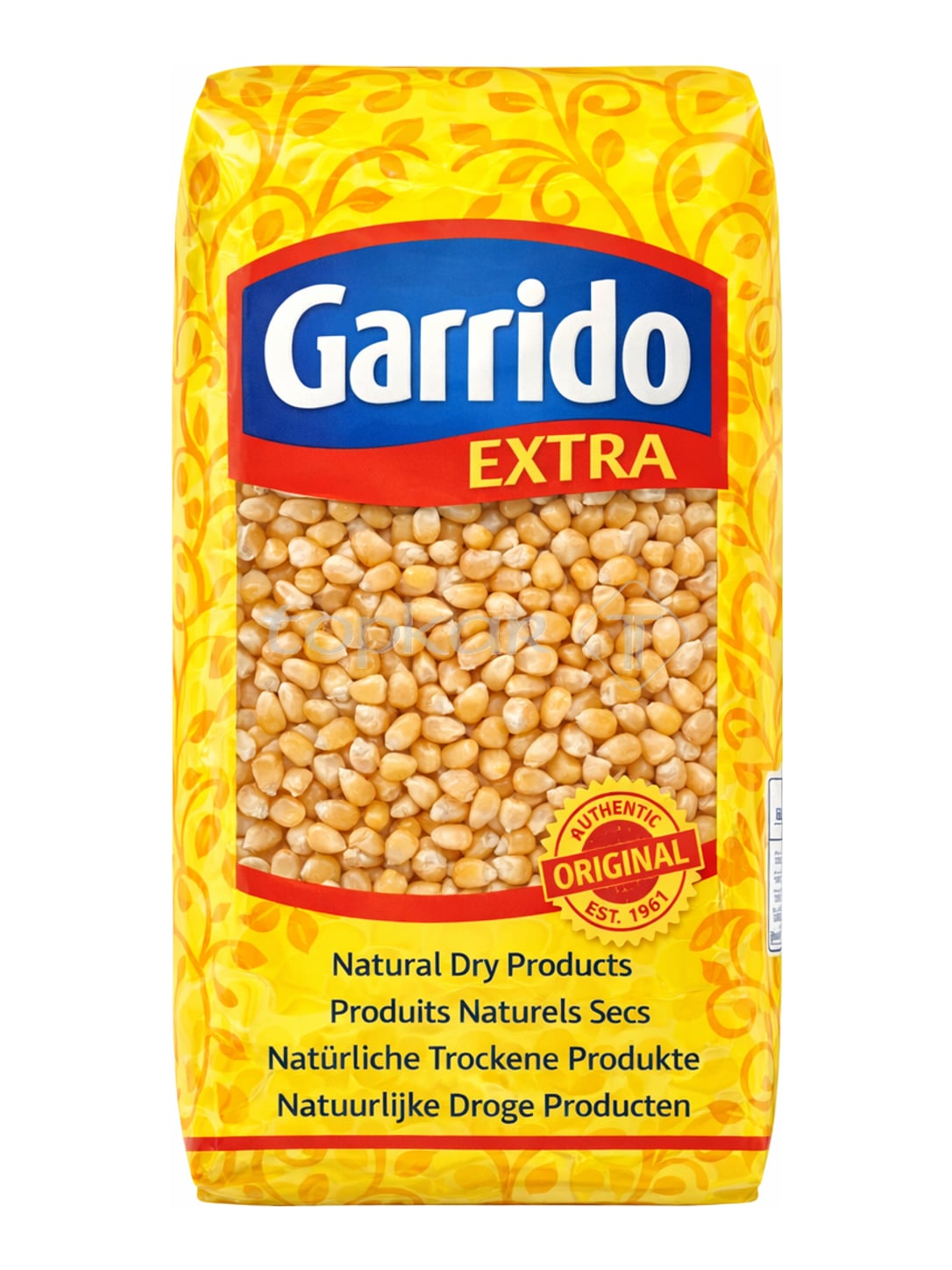 Garrido Popcornmais 1 kg – Puffmais Pop Corn zum Selbermachen
