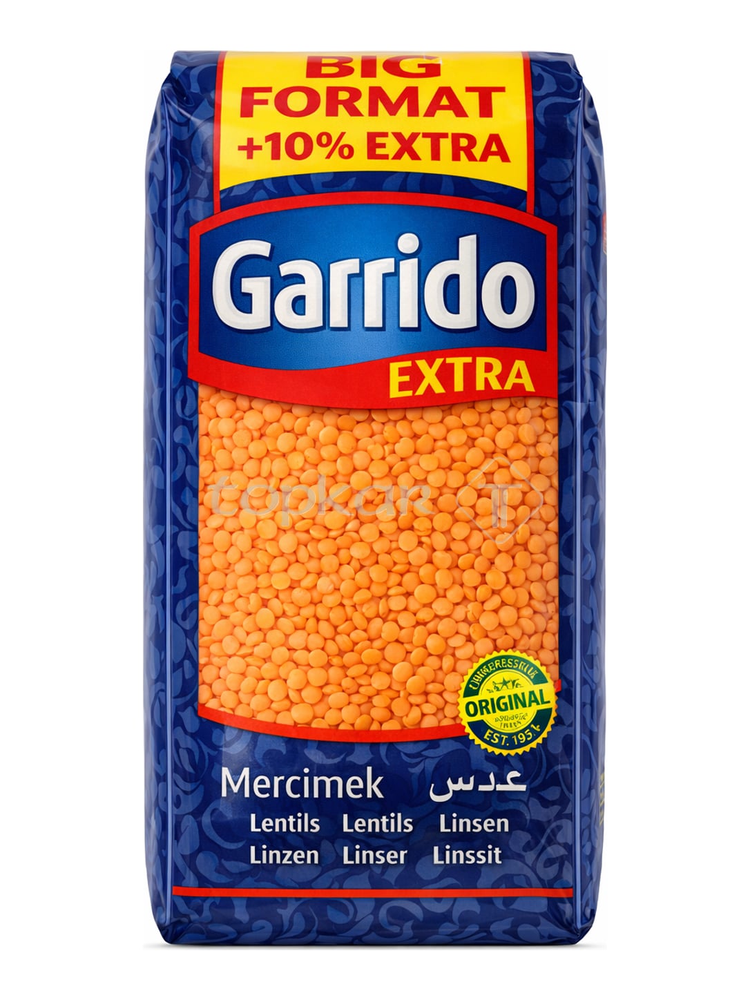 Garrido Rote Linsen ganz 1000g – Kırmızı Mercimek whole red lentils