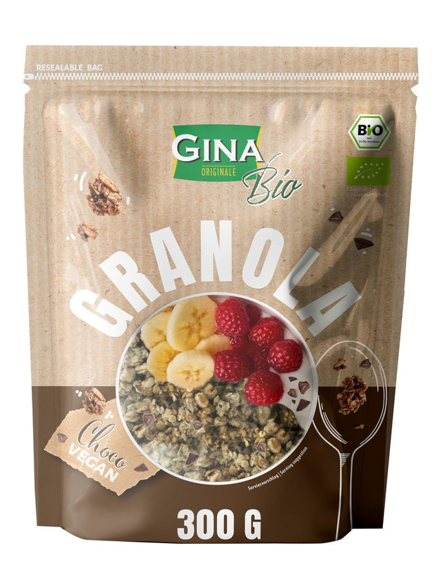 Gina Bio Granola Choco 300g – Knuspermüsli mit Schokolade