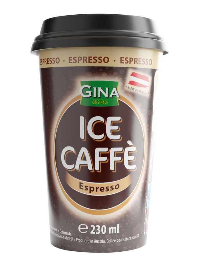 Gina Eiskaffee Espresso 230 ml – cremiges Kaffeegetränk mit Espresso
