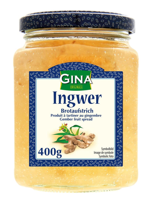 Gina Fruchtaufstrich Ingwer 400g – würziger Ingwer Aufstrich