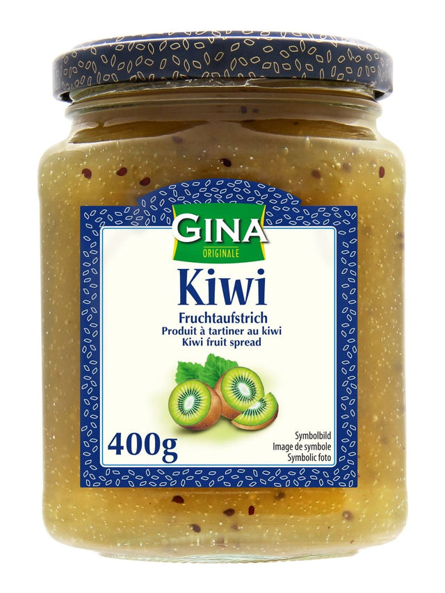 Gina Fruchtaufstrich Kiwi 400g – Kiwi Marmelade aus Dänemark