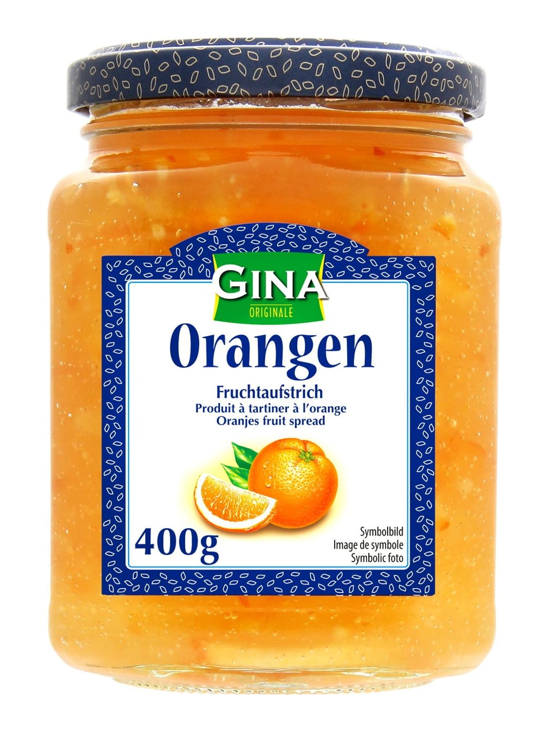 Gina Fruchtaufstrich Orange 400g – Orangenaufstrich fürs Frühstück
