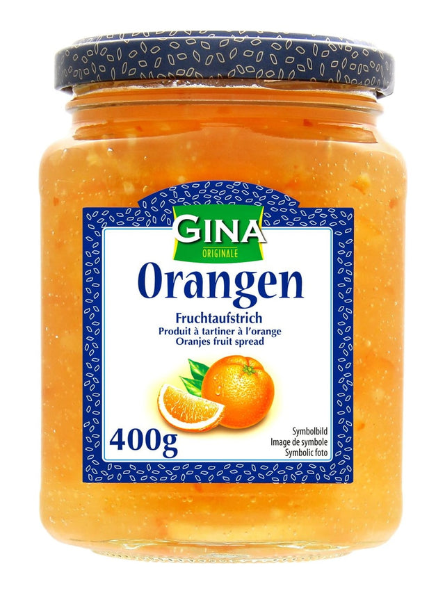 Gina Fruchtaufstrich Orange 400g – Orangenaufstrich fürs Frühstück