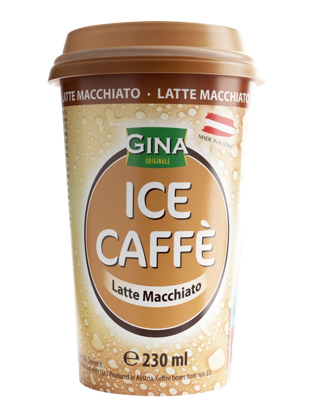 Gina Originale Eiskaffee Latte Macchiato 230 ml – trinkfertiger Iced Coffee