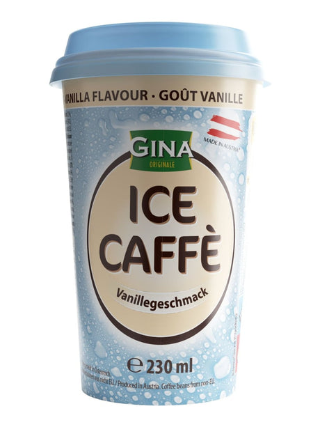 Gina Originale Eiskaffee Vanillegeschmack 230 ml – Ice Coffee Vanille Kaffeegetränk