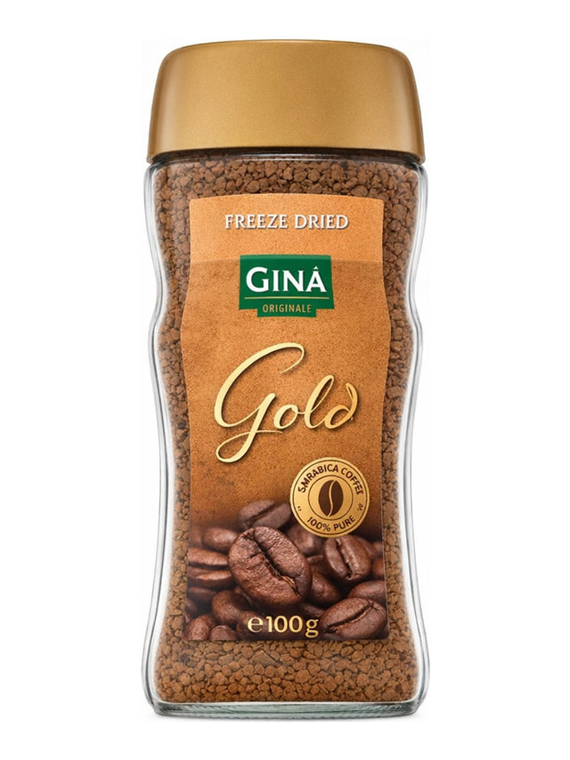 Gina Originale Gold Instant-Kaffee 100g – Freeze Dried Instantkaffee gefriergetrocknet