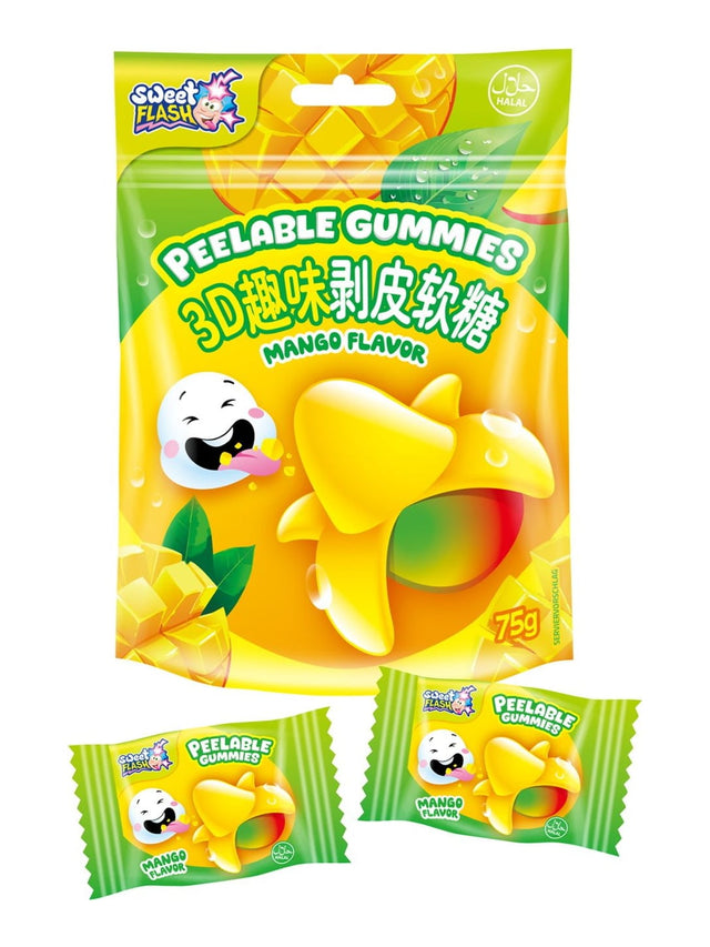 Go&Fun Peelable Gummies Mango 75g – Schäl-Fruchtgummi Mango Geschmack