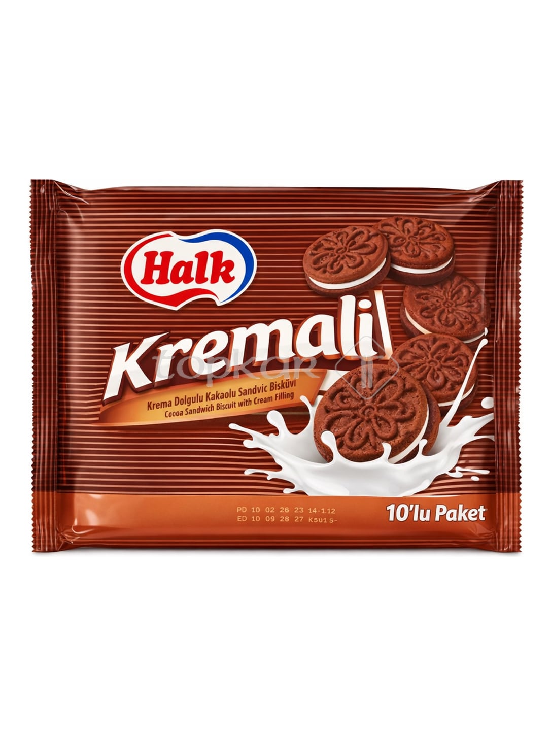 Halk Kakao Sandwich Kekse 500g – Kremalı Kakaolu Bisküvi mit Cremefüllung