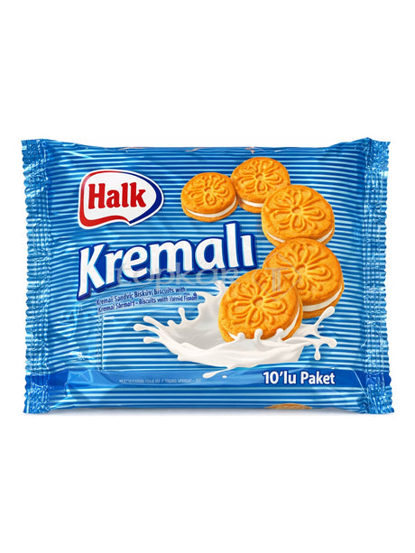 Halk Sandwichkekse mit Vanillecreme 500g – Kremalı Bisküvi türkische Doppelkekse