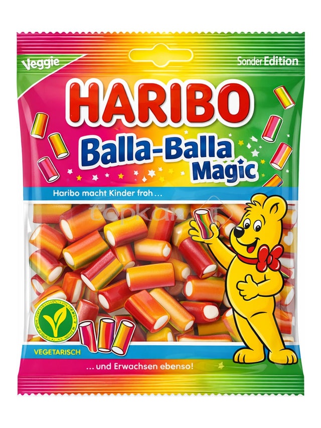 Haribo Balla-Balla Magic 160g – vegetarisches Fruchtgummi