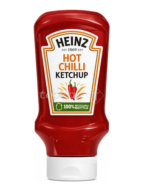 Heinz Hot Chilli Ketchup 570 g – scharfer Chili Tomatenketchup mit Cayennepfeffer