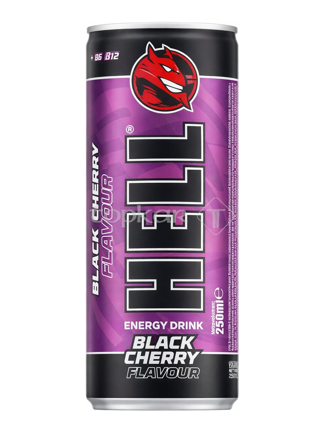 HELL Energy Drink Black Cherry 250 ml – Energydrink Schwarzkirsche mit Koffein