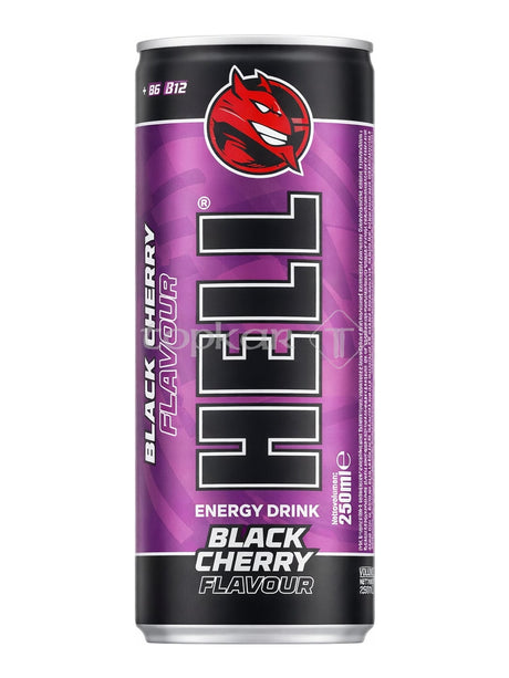 HELL Energy Drink Black Cherry 250 ml – Energydrink Schwarzkirsche mit Koffein