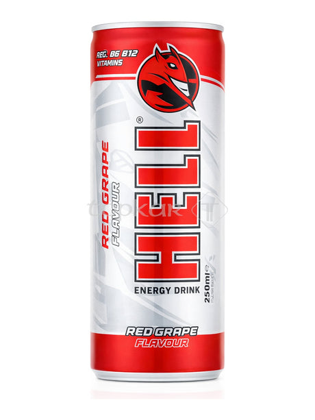 HELL Energy Drink Rote Traube 250 ml – Red Grape Energy Drink Tutti-frutti