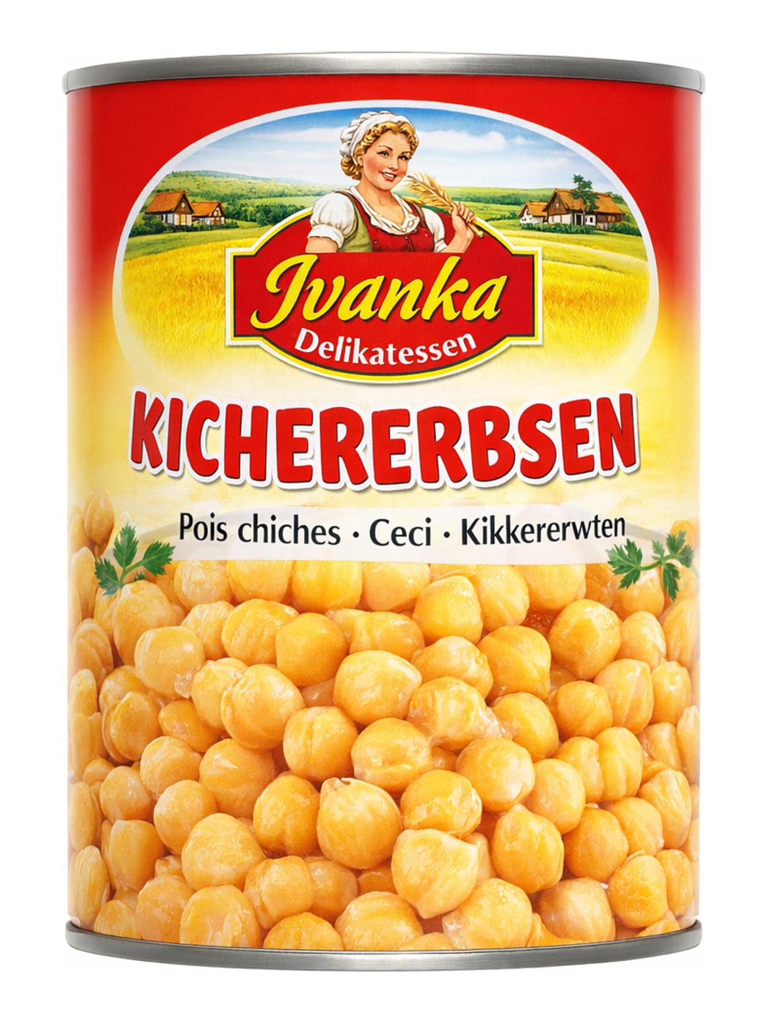 Ivanka Delikatessen Kichererbsen 800g – Kichererbsen Konserve sofort verwendbar
