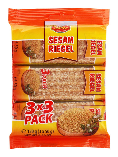 Ivanka Karamellisierter Sesamriegel 150g – Sesam-Crunch mit gerösteten Sesamsamen