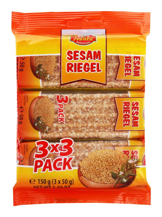 Ivanka Karamellisierter Sesamriegel 150g – Sesam-Crunch mit gerösteten Sesamsamen
