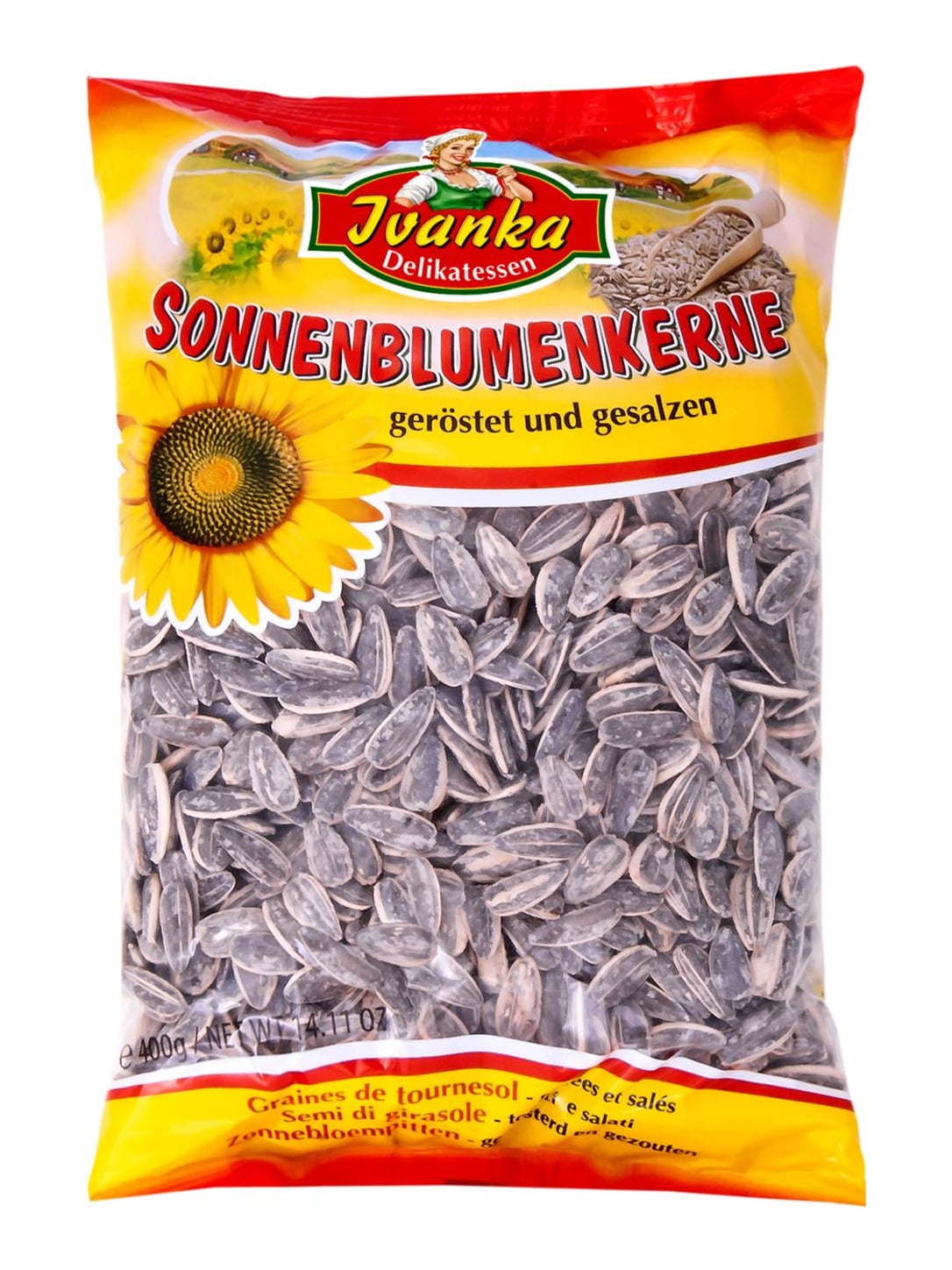 Ivanka Sonnenblumenkerne 400g – geröstet und gesalzen Snack