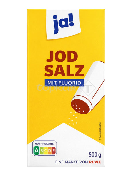 ja! Jodsalz mit Fluorid 500g – jodiertes Speisesalz