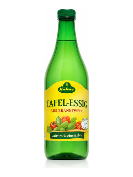 Kühne Tafel-Essig aus Branntwein 750 ml – Branntweinessig 5% Säure Sirke
