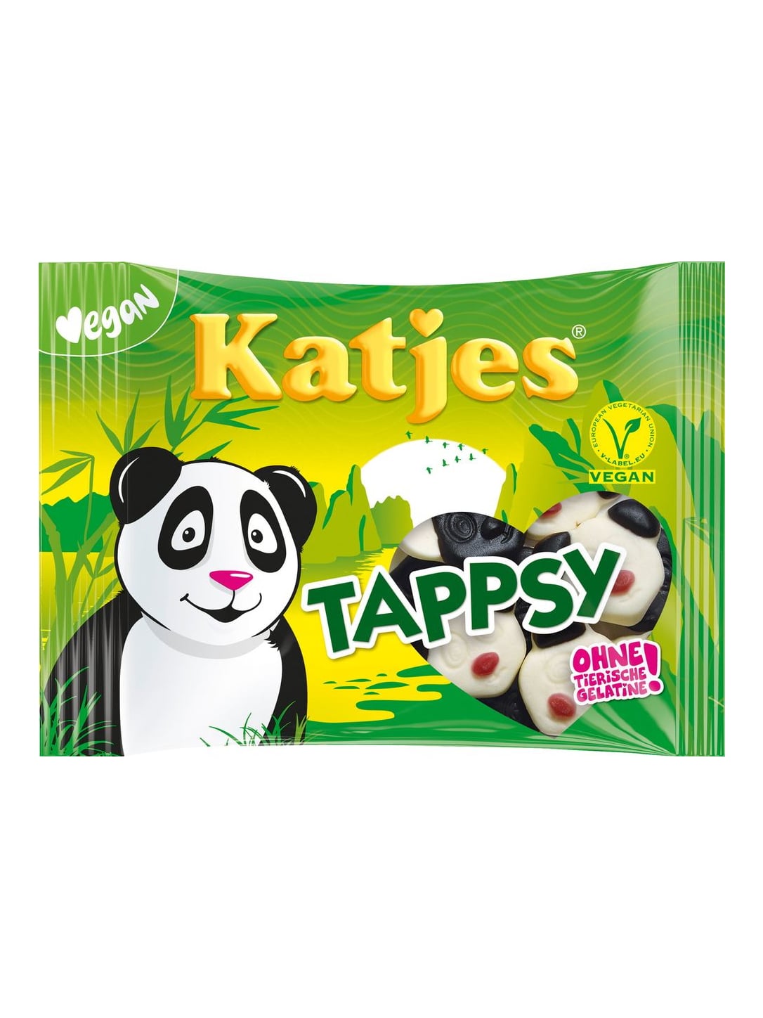 Katjes Tappsy 175g – Schaumzucker mit Lakritz und Fruchtgummi vegan