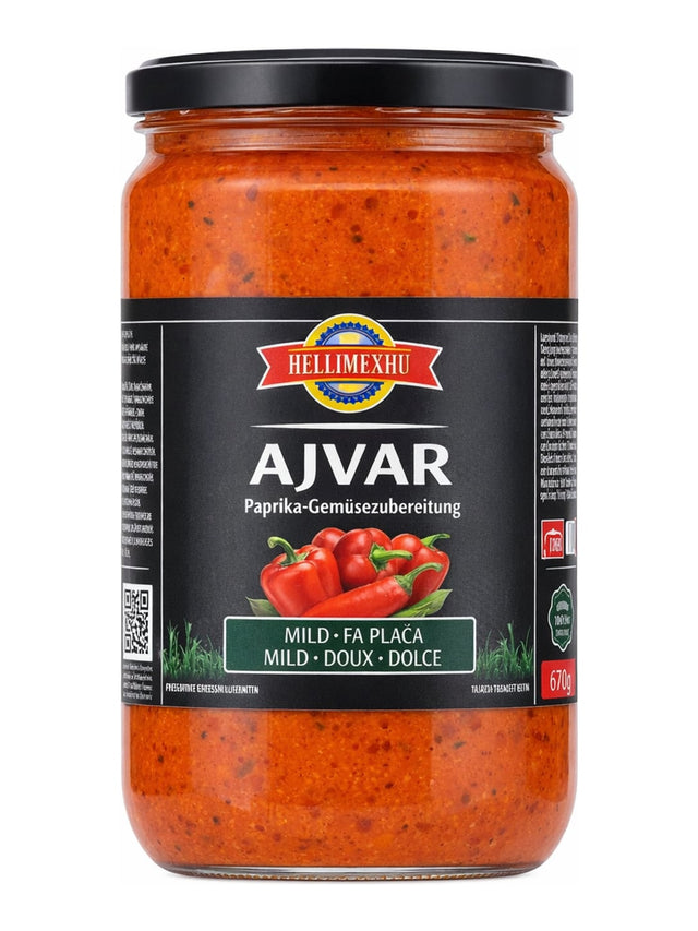Kelmendi Ajvar Mild 700g – Paprika-Gemüsezubereitung milder Ajvar