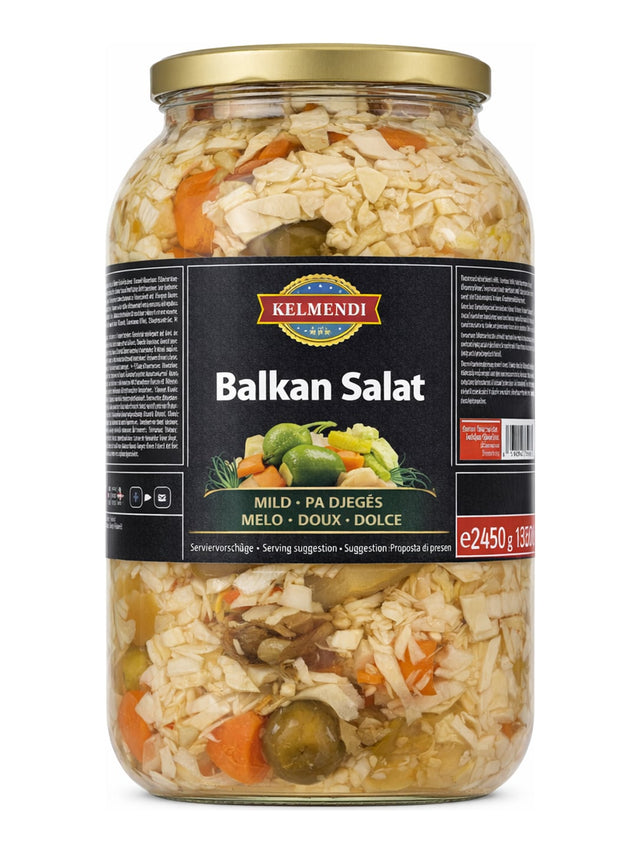 Kelmendi Balkan Salat mild 2450g – Balkan Salatı eingelegter Gemüsesalat