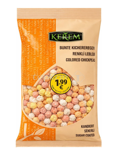 Kerem Bunte Kichererbsen 250g – Renkli Leblebi kandierte Kichererbsen