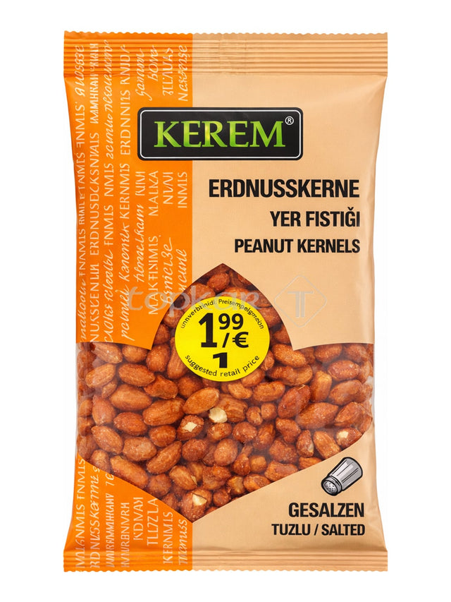 Kerem Erdnusskerne gesalzen 250g – Tuzlu Yer Fıstığı geröstete Erdnüsse
