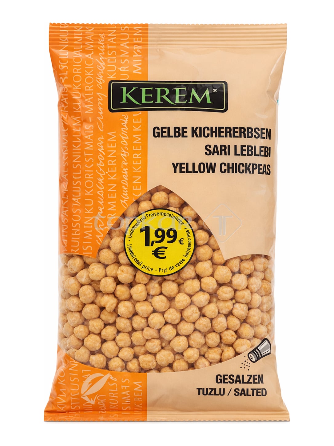 Kerem Gelbe Kichererbsen 225g – Sarı Leblebi geröstete gesalzene Kichererbsen