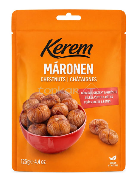 Kerem Maronen 125g – geschälte gegarte Esskastanien Kestane