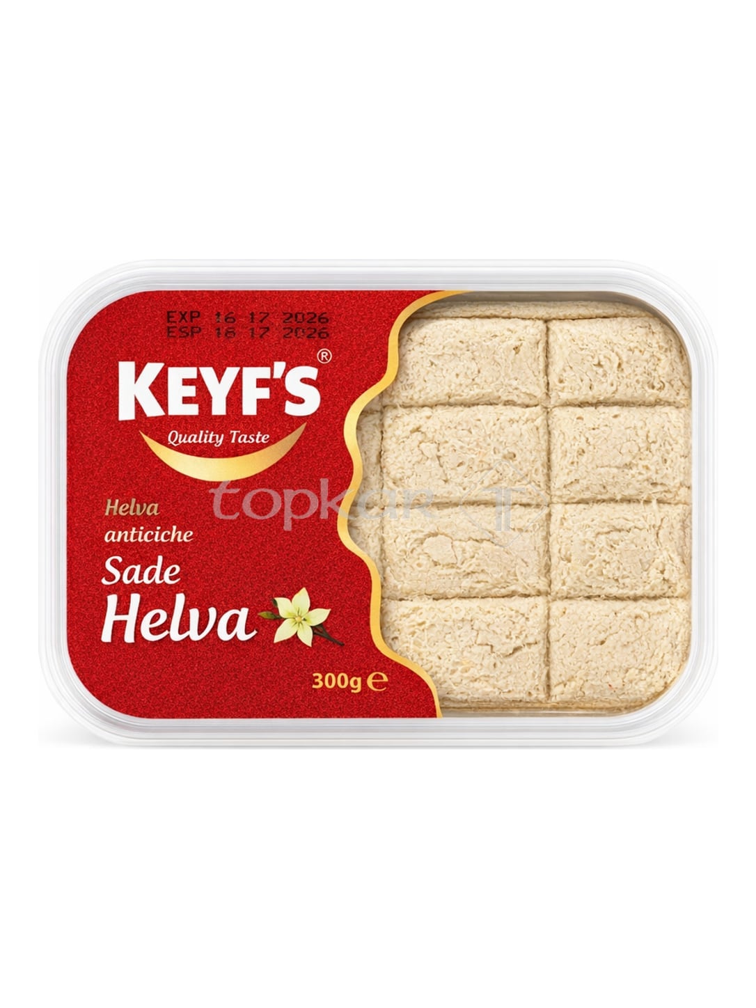 Keyfs Helle Sesam-Helva geschnitten