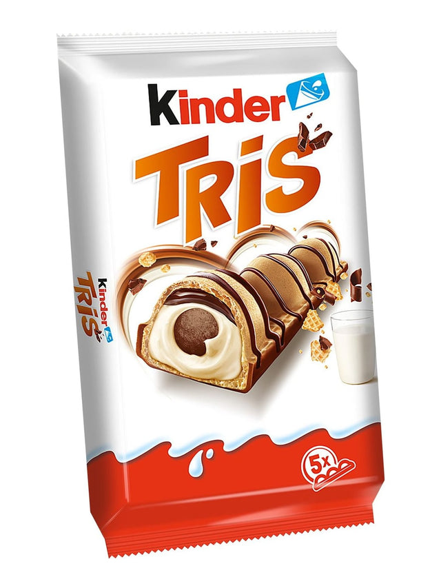 kinder Tris Waffelriegel 100g – knusprige Waffel mit Milchcreme und Schokolade