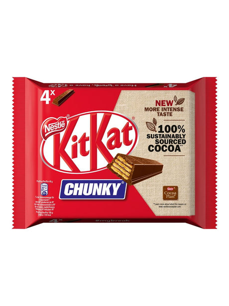KitKat Chunky 4x40g – Schokoriegel mit Waffel und Milchschokolade