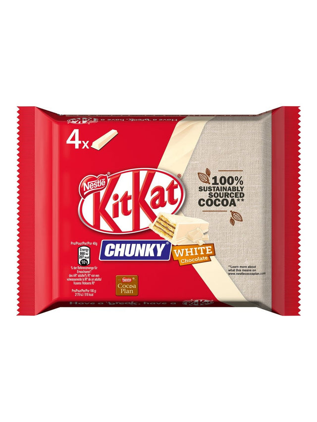 KitKat Chunky White 4x40g – Waffelriegel weiße Schokolade