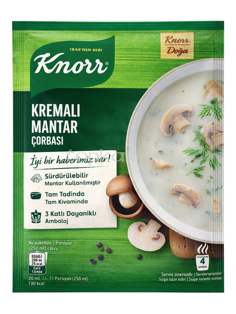 Knorr Cremige Champignoncremesuppe 63g – Kremalı Mantar Çorbası Instant-Pilzsuppe